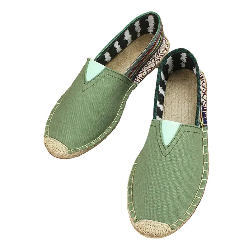Espadrilles Homme Toile – Modèle Uni Slip-On
