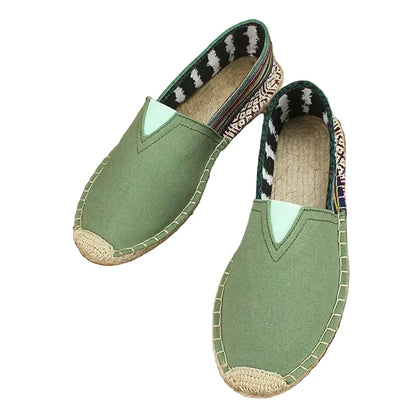 Espadrilles Homme Toile – Modèle Uni Slip-On