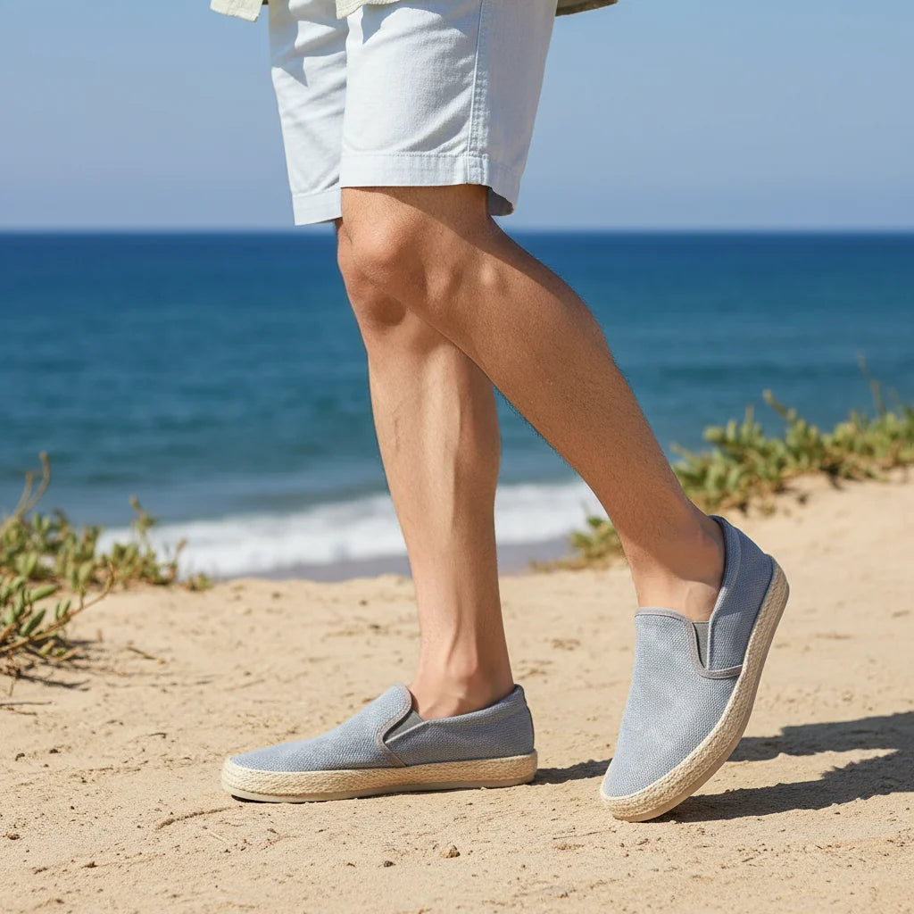 Espadrilles Homme Toile – Texture Tressée Slip-On