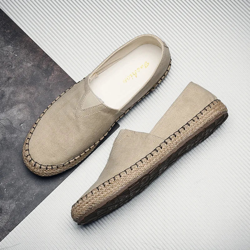 Espadrilles Homme Toile – Slip-On Semelle Jute