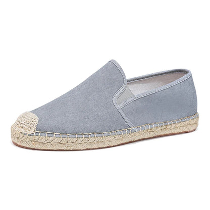 Espadrilles Homme Toile – Slip-On Bout Rond Style Pêcheur