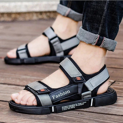 Sandales Homme – Style Sportif À Scratch Et Détails Contrastés