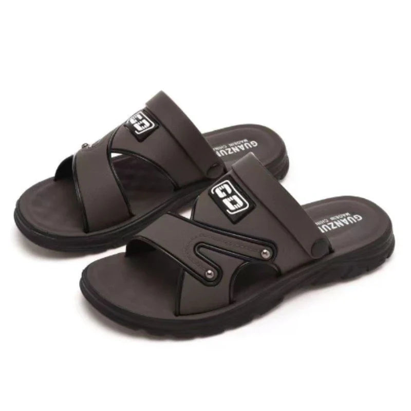 Sandales Homme – Bandes Croisées Avec Détails En Relief
