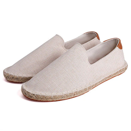 Espadrilles Homme Suédine – Slip-On Couture Apparente
