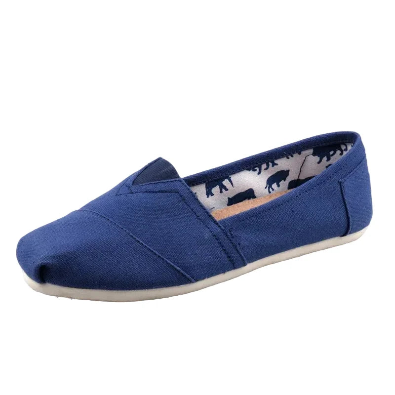 Espadrilles Femme Canvas – Bout Pointu Sans Lacets
