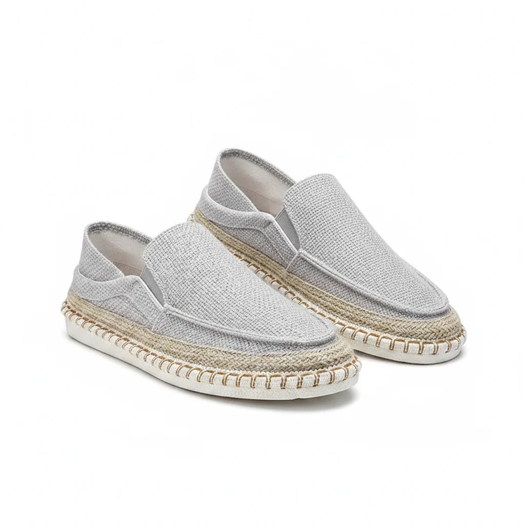 Espadrilles Homme Toile Tressée – Slip-On Unie