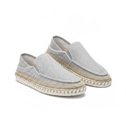 Espadrilles Homme Toile Tressée – Slip-On Unie