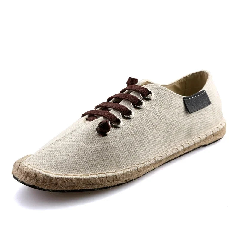 Espadrilles Homme – Bout Rond Couture Apparente Slip-On