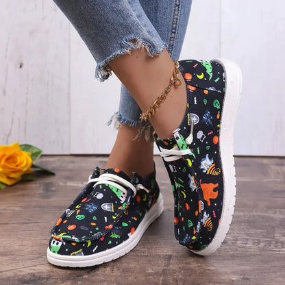 Espadrilles Femme Toile – Imprimé Fantaisie Multicolore