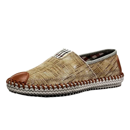 Espadrilles Homme – Bout Rond Couture Apparente Slip-On