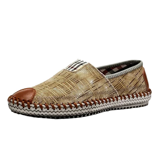 Espadrilles Homme – Bout Rond Couture Apparente Slip-On