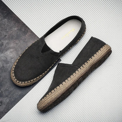 Espadrilles Homme Toile – Slip-On Semelle Jute