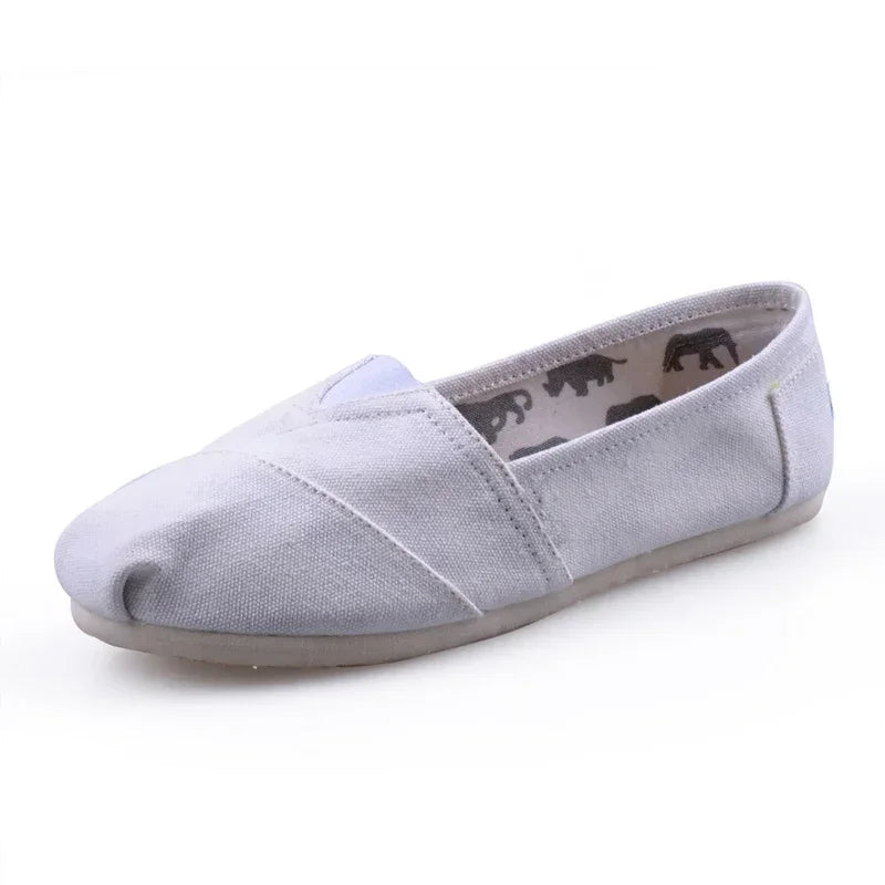 Espadrilles Femme Canvas – Bout Pointu Sans Lacets
