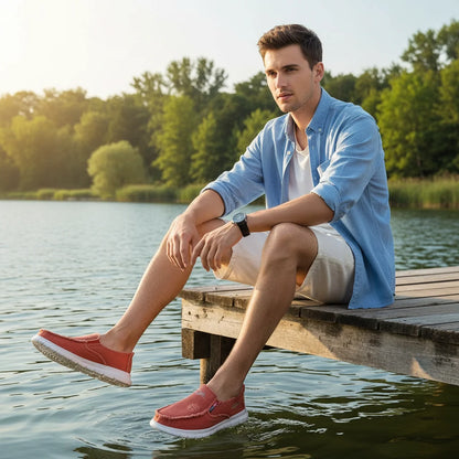 Espadrilles Homme Toile – Modèle Uni À Lacets