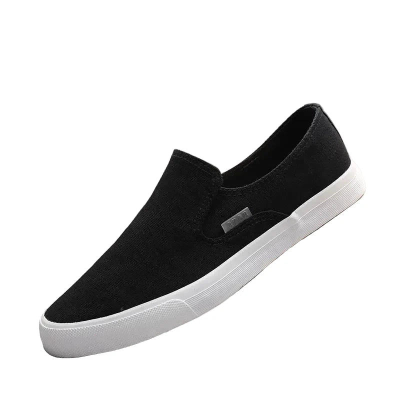 Espadrilles Homme Toile – Slip-On Uni Semelle Tressée