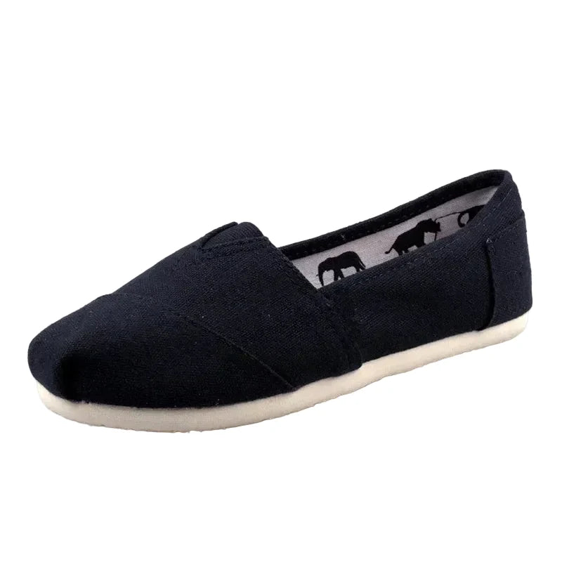 Espadrilles Femme Canvas – Bout Pointu Sans Lacets