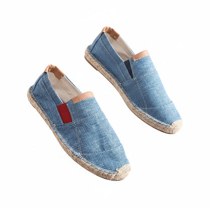 Espadrilles Homme Tissu – Bout Rond Style Vintage