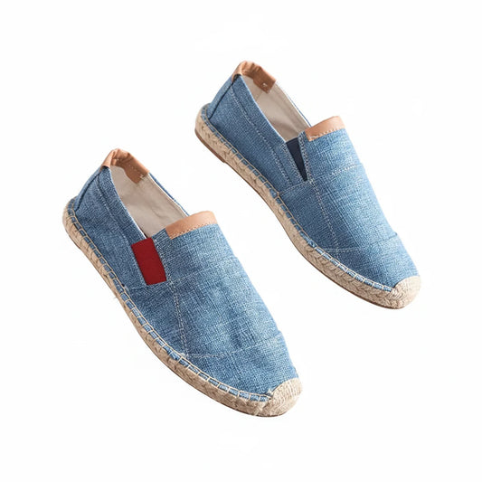 Espadrilles Homme Tissu – Bout Rond Style Vintage