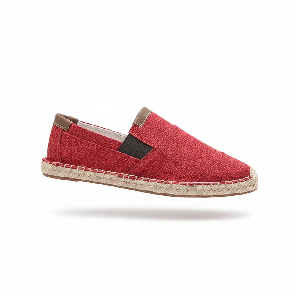 Espadrilles Homme Tissu – Bout Rond Style Vintage
