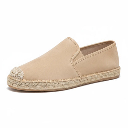 Espadrilles Homme Toile – Slip-On Bout Rond Style Pêcheur