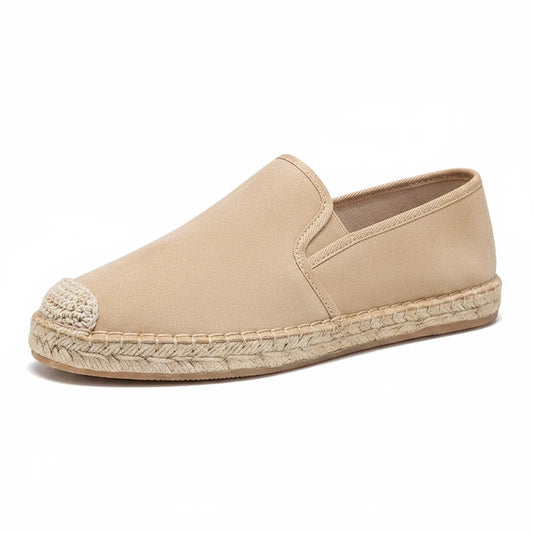 Espadrilles Homme Toile – Slip-On Bout Rond Style Pêcheur