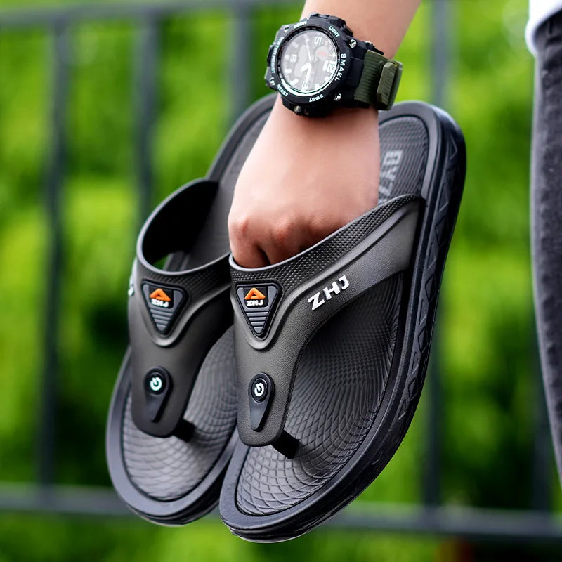 Sandales Homme – Tongs Techniques Avec Bouton Design Et Maintien Ergonomique