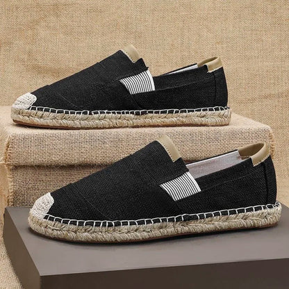 Espadrilles Homme Toile – Semelle Tressée Unie