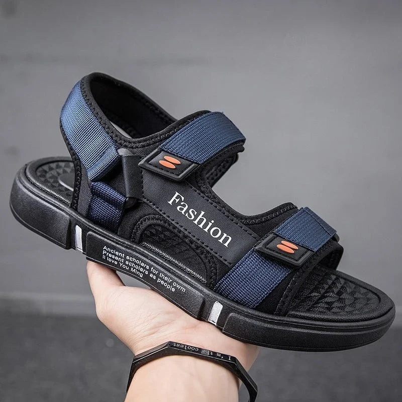Sandales Homme – Style Sportif À Scratch Et Détails Contrastés
