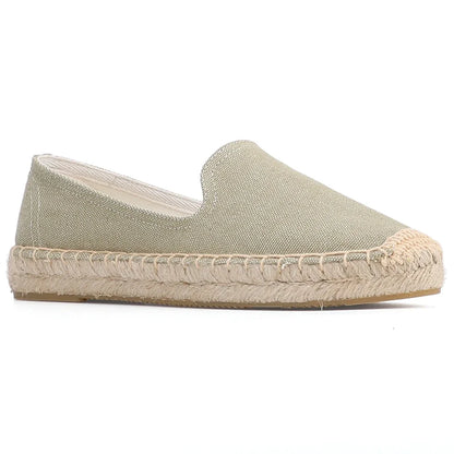 Espadrilles Femme Toile – Semelle Tressée Bout Rond