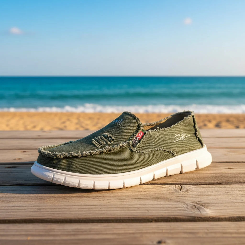 Espadrilles Homme Toile – Modèle Uni À Lacets