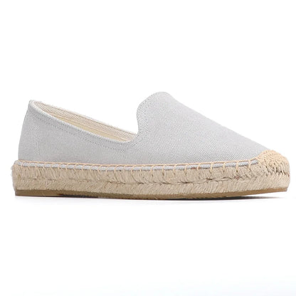 Espadrilles Femme Toile – Semelle Tressée Bout Rond