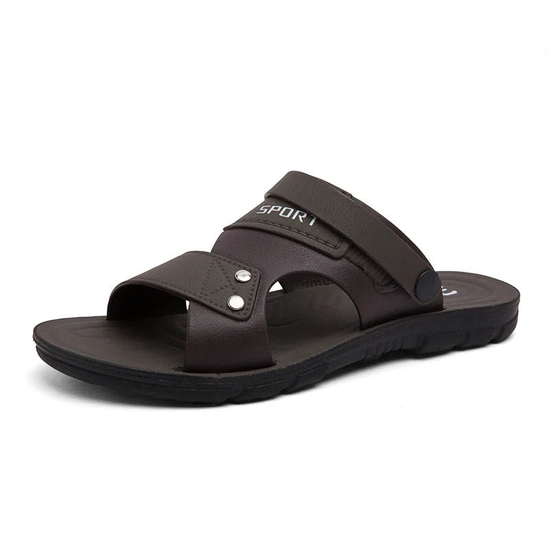 Sandales Homme – Bride Large Sport Et Finition Rivetée