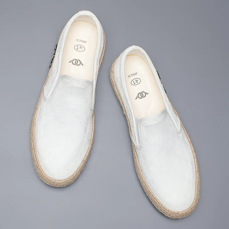 Espadrilles Homme Toile – Texture Tressée Slip-On