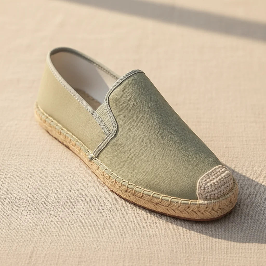 Espadrilles Homme Toile – Slip-On Bout Rond Style Pêcheur