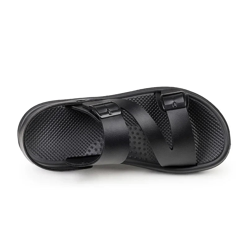 Sandales Homme – Brides À Boucles Et Semelle Antidérapante