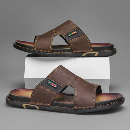 Sandales Homme – Design Croisé Confortable Et Antidérapant