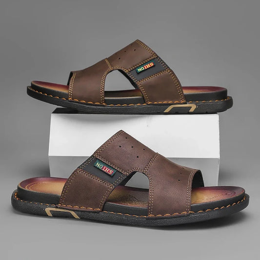 Sandales Homme – Design Croisé Confortable Et Antidérapant