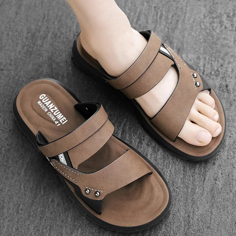 Sandales Homme – Style Sport À Double Brides Fixées