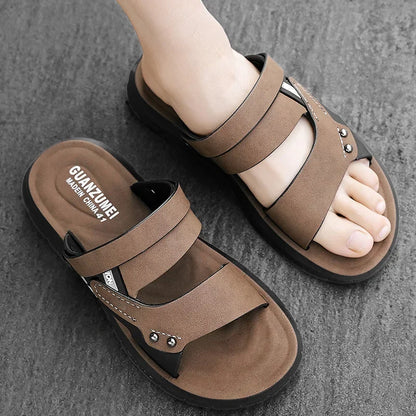 Sandales Homme – Style Sport À Double Brides Fixées