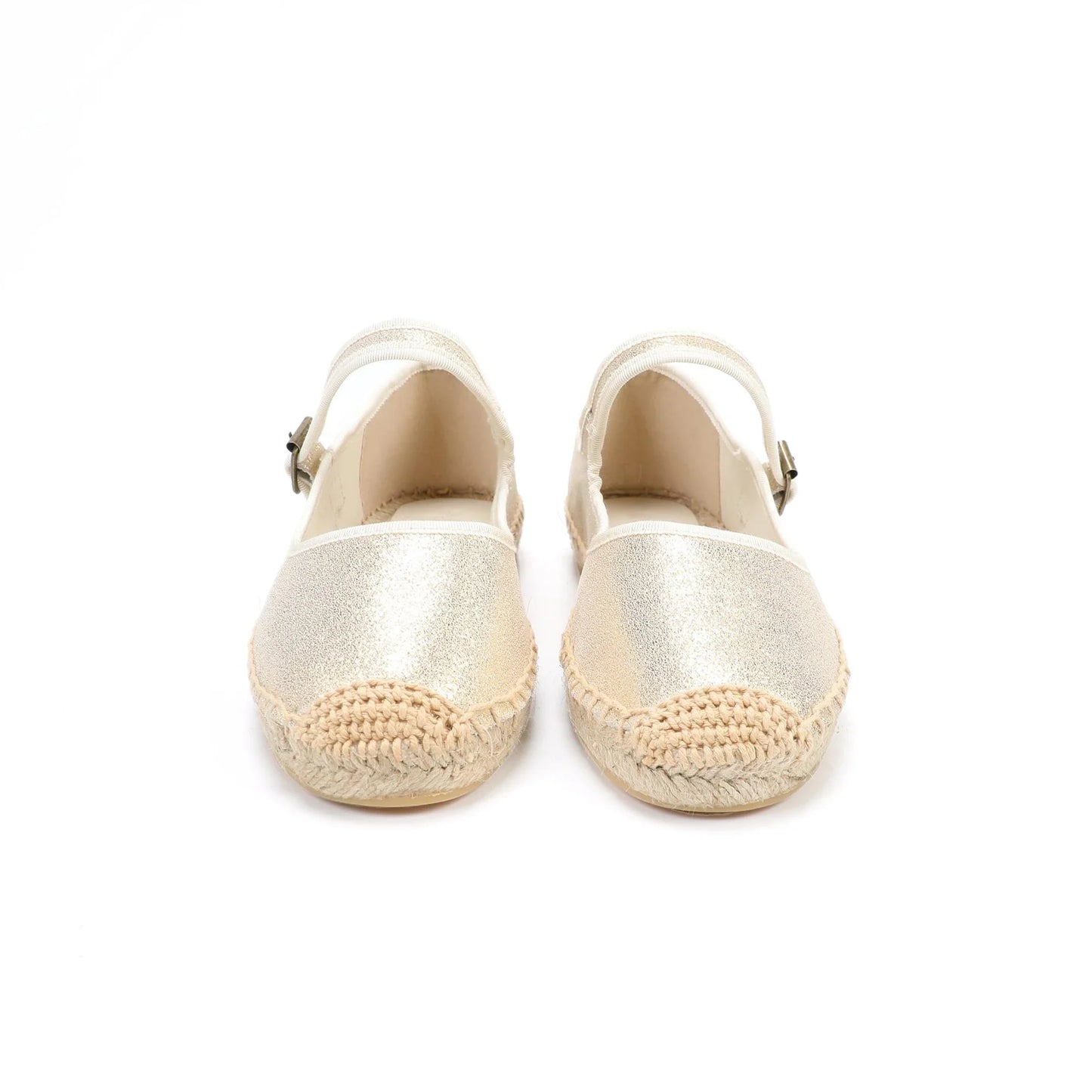 Espadrilles Femme Toile – Mary Janes Bride Boucle Contrastée