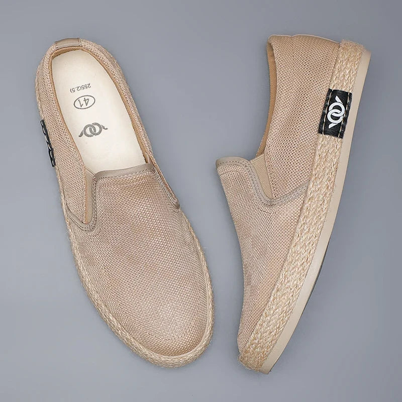 Espadrilles Homme Toile – Texture Tressée Slip-On