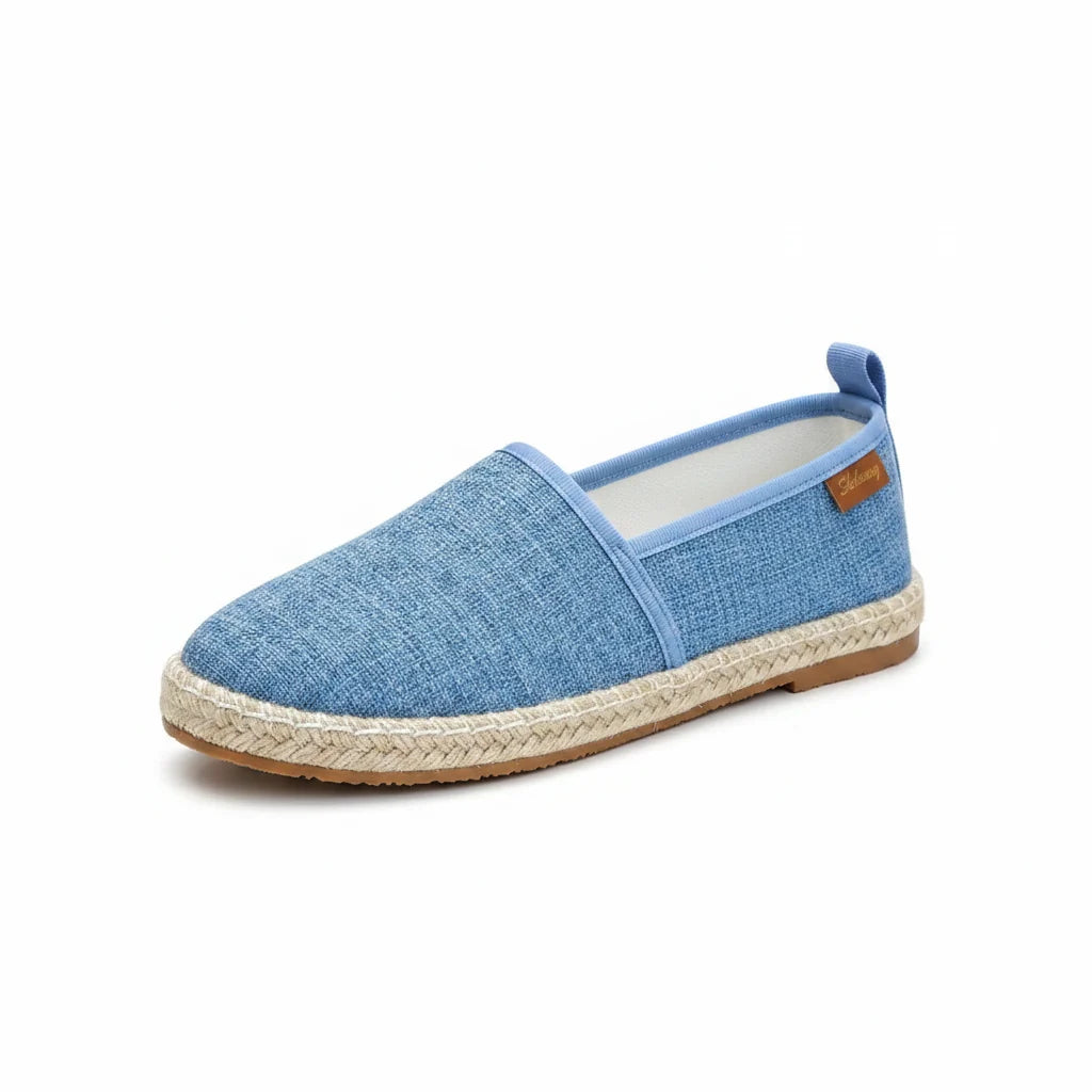 Espadrilles Femme Toile – Slip-On Uni Bout Rond