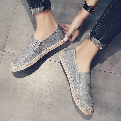 Espadrilles Homme Toile – Slip-On Uni Respirant