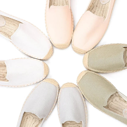 Espadrilles Femme Toile – Semelle Tressée Bout Rond
