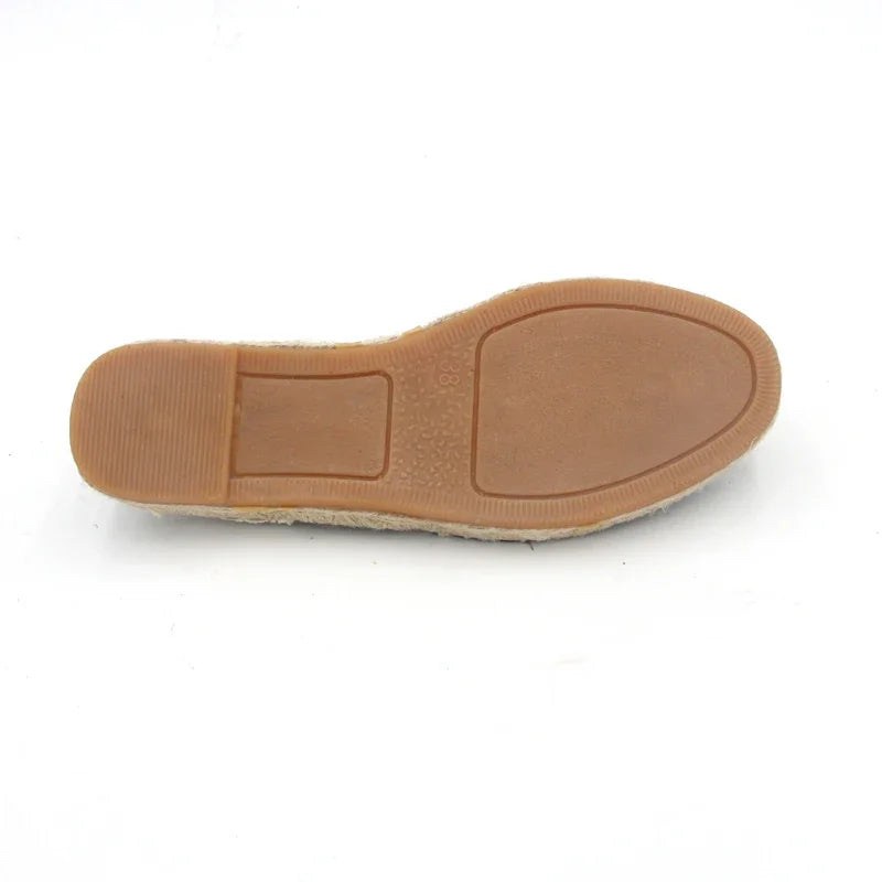 Espadrilles Femme Toile – Rayures & Ruban Cheville