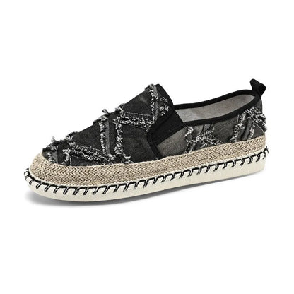 Espadrilles Homme Canvas – Motif Carreaux Semelle Corde