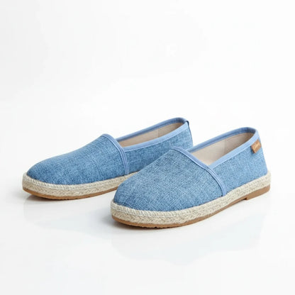 Espadrilles Femme Toile – Bicolore Slip-On Confort