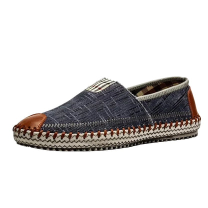 Espadrilles Homme – Bout Rond Couture Apparente Slip-On
