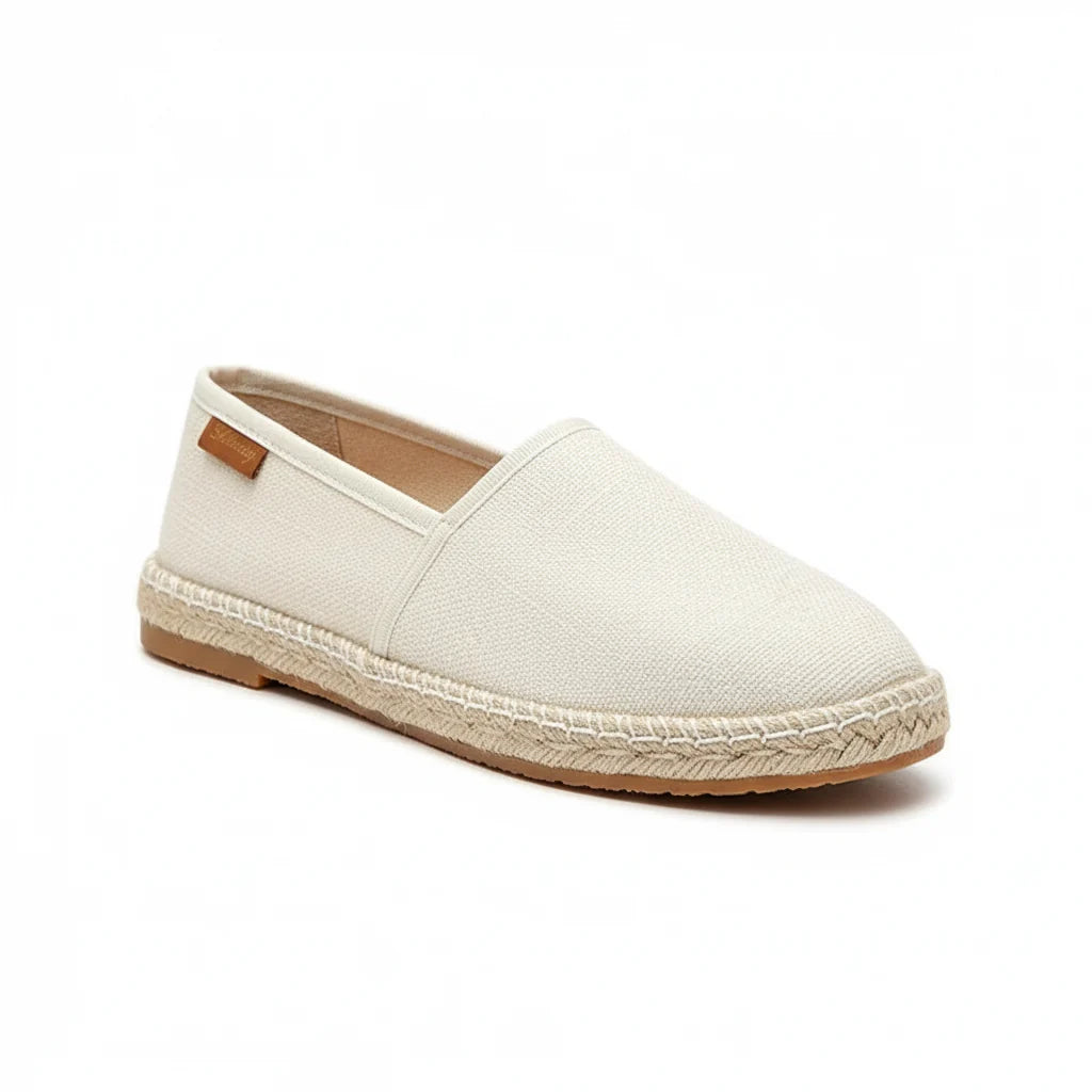 Espadrilles Femme Toile – Rayures et Semelle Tressée