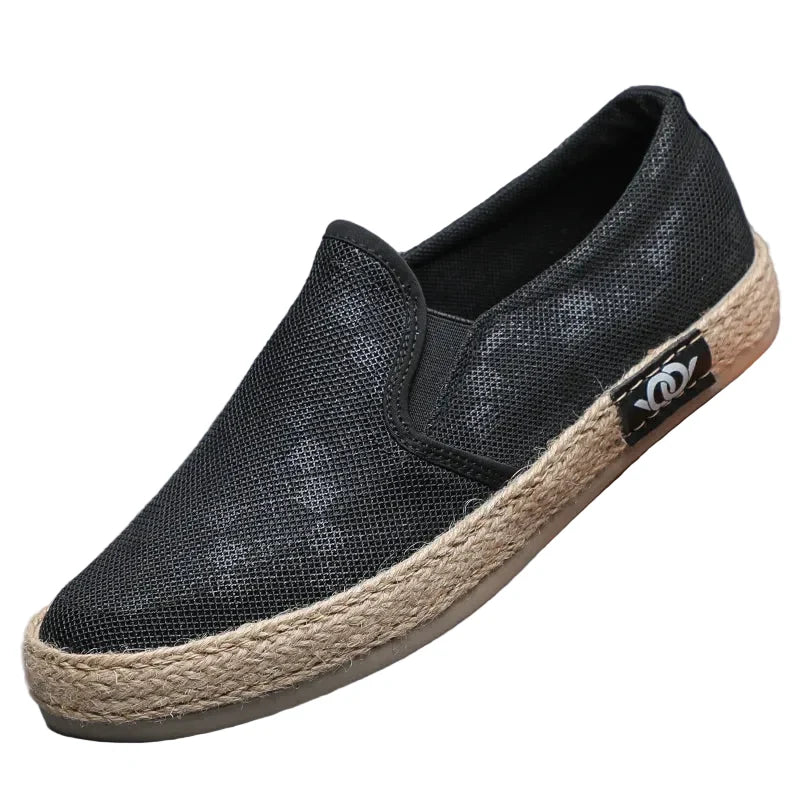 Espadrilles Homme Toile – Texture Tressée Slip-On